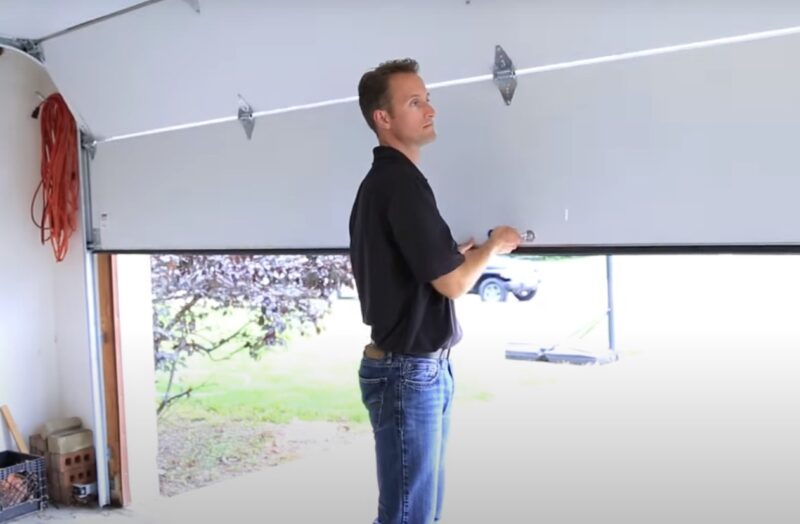 open garage door manually